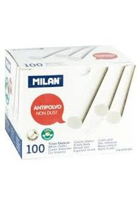 ESTUCHE 100 TIZAS ANTIPOLVO BLANCO MILAN