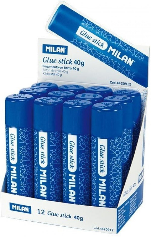 Exp 12 barras pegamento milan 40g