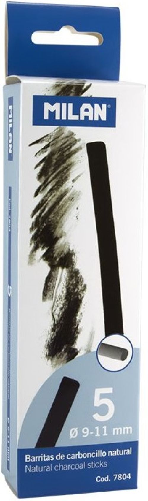 CAJITA 5 BARRITAS CARBONCILLO NATURAL Ø 9-11MM