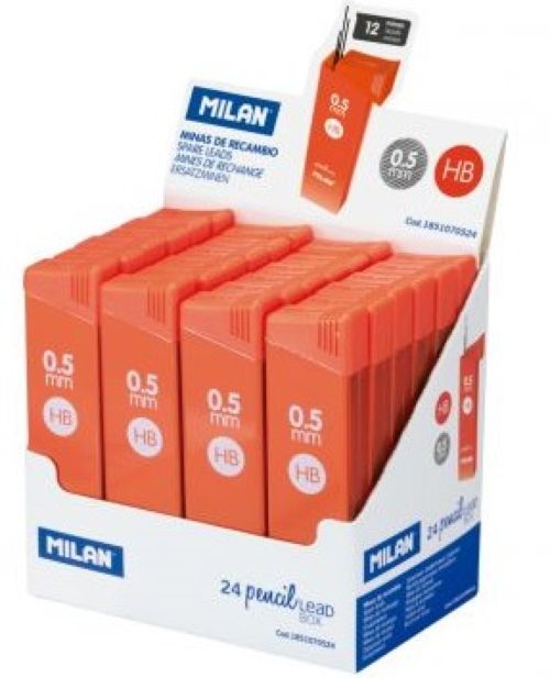 Exp 24 cajas 12 minas grafito 0,5mm hb