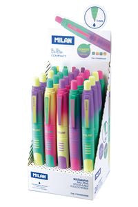 Exp 20 boligrafos compact sunset tinta azul milan