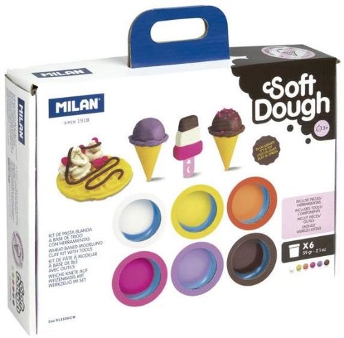 Kit pasta blanda soft dough ¡gofres y helados! con herramientas para modelar