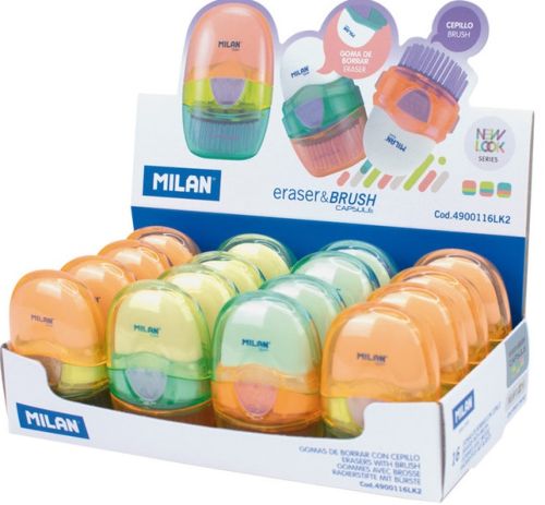EXP 16 GOMA DE BORRAR + CEPILLO MILAN CAPSULE NEW LOOK