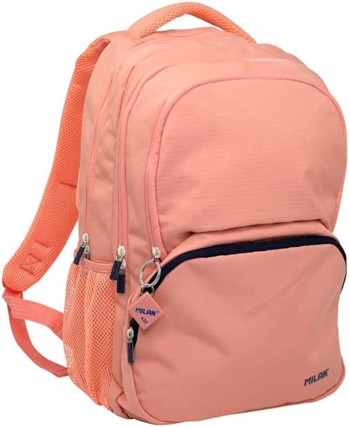 MOCHILA ESCOLAR 4 CREMALLERAS SERIE 1918 COLOR ROSA