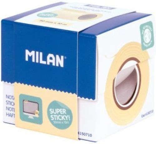 NOTAS ADHESIVAS EN ROLLO 50MMX10M COLOR AMARILLO