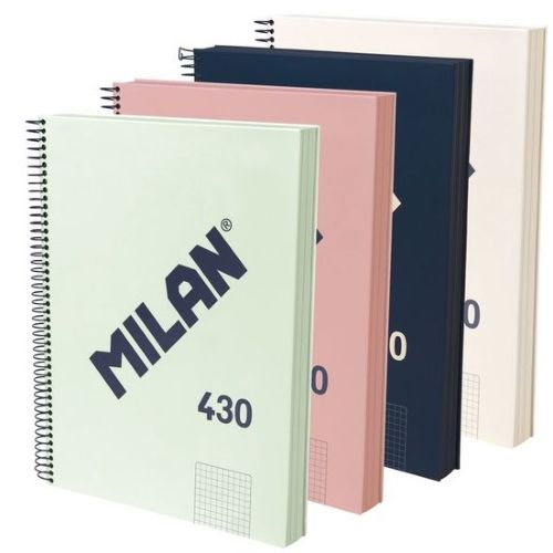 PAQ/4 BLOC A4 120H 95G. CUAD.5X5 MICROPERF. COLORES SURTIDO