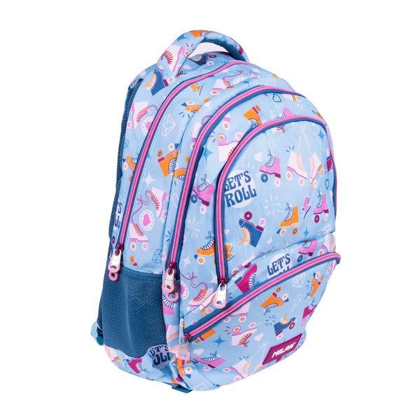 MOCHILA ESCOLAR 4 CREMALLERAS 25L SERIE ROLLER 48X34X16CM