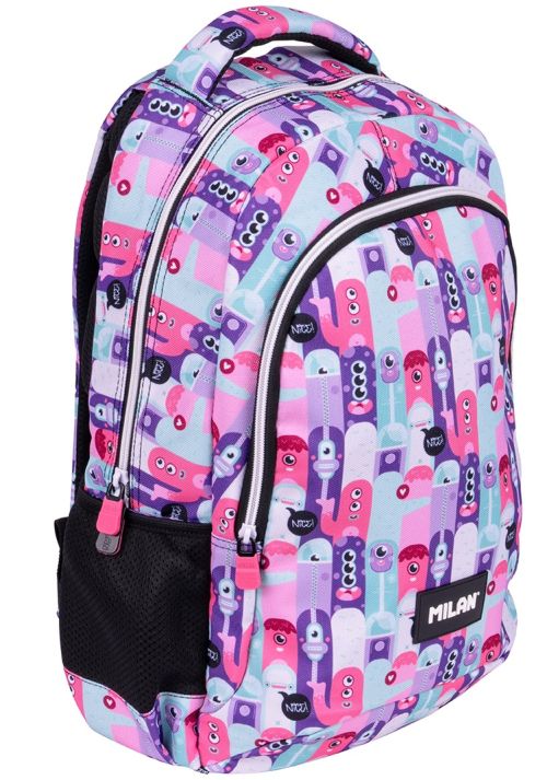 MOCHILA ESCOLAR DOBLE 21L SERIE ALIENS