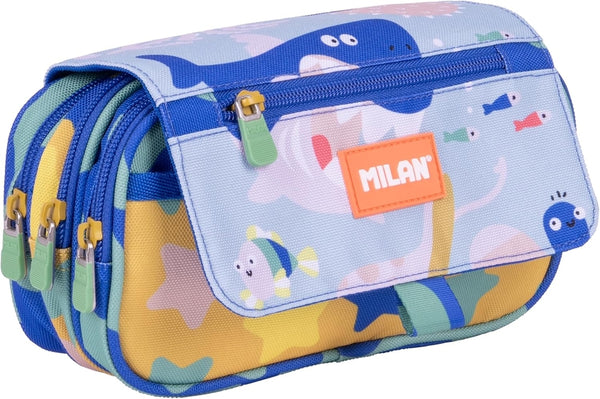 Portatodo cuadruple con colapa serie blue odyssey 13x14x10cm