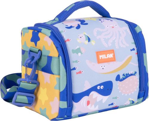 Bolsa isotermica porta alimentos grande 24,5x20x16cm blue odyssey