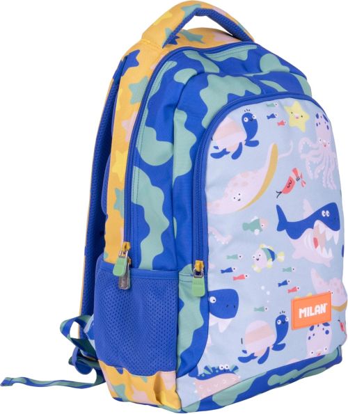 MOCHILA ESCOLAR DOBLE 45X30X12CM SERIE BLUEY ODYSSEY