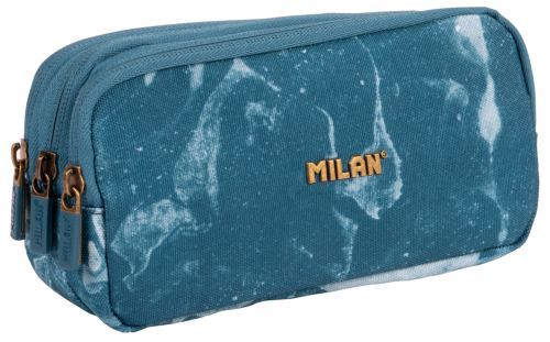 PORTATODO TRIPLE SERIE LAVA AZUL 22X11X6,5CM