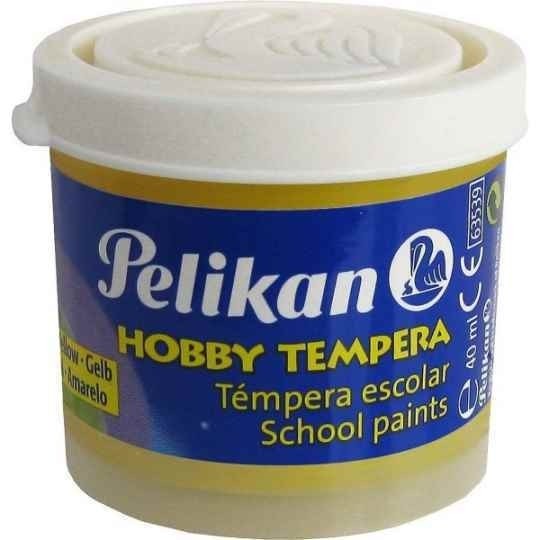 C/6 botes tempera pelikan 40ml color amarillo nº59a