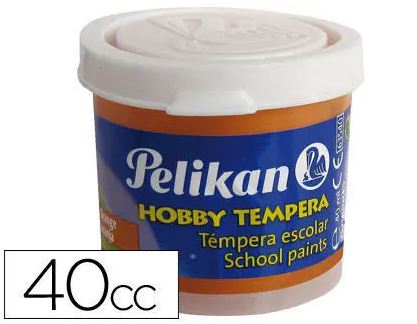 C/6 botes tempera pelikan 40ml color naranja nº59b