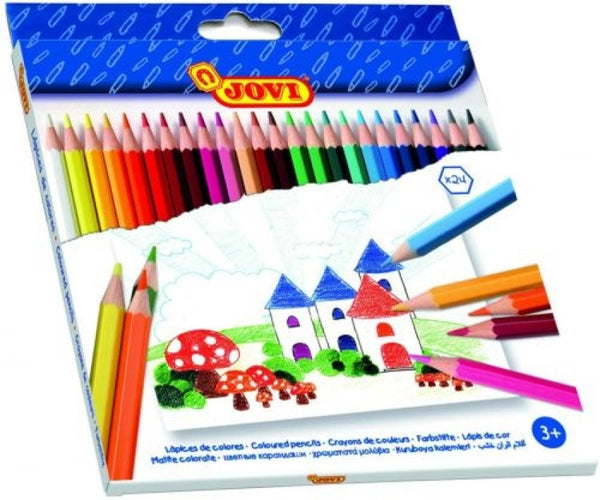 C/24 lapiz madera jovi colores