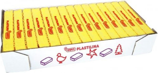 C/15 tacos plastilina mediana amarillo claro jovi