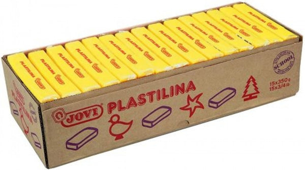 C/15 TACOS PLASTILINA JOVI 72 GRANDE 350G. AMARILLO OSCURO