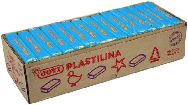 C/15 TACOS PLASTILINA JOVI 72 GRANDE 350G. AZUL CLARO