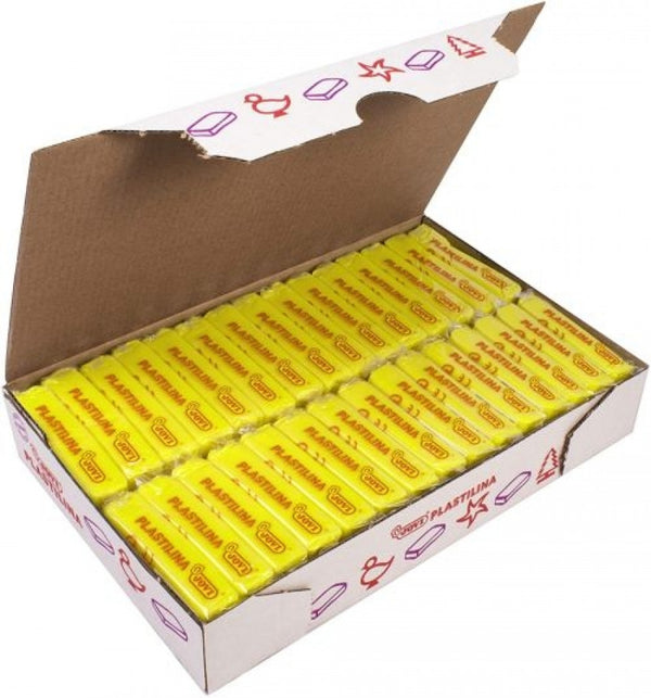 C/30 TACOS PLASTILINA JOVI 70 PEQUEÑA 50G. AMARILLO