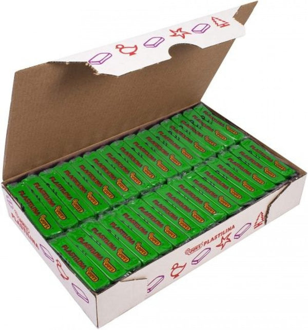 C/30 TACOS PLASTILINA JOVI 70 PEQUEÑA 50G. VERDE CLARO