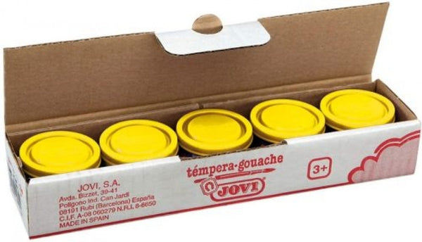 C/5 botes tempera amarillo limon 35ml jovi