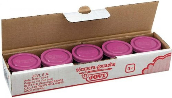 C/5 botes tempera magenta 35ml jovi
