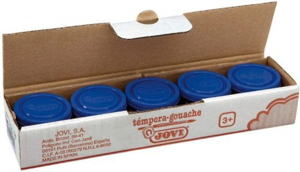 C/5 BOTES TEMPERA JOVI 35ML AZUL ULTRAMAR