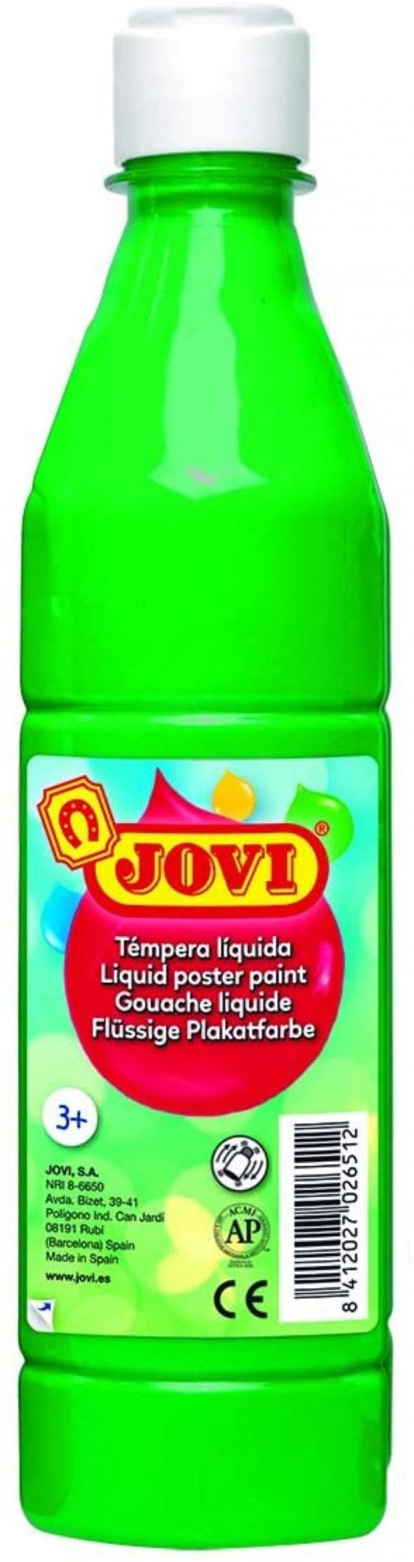 Bote tempera liquida jovi verde medio 500 ml
