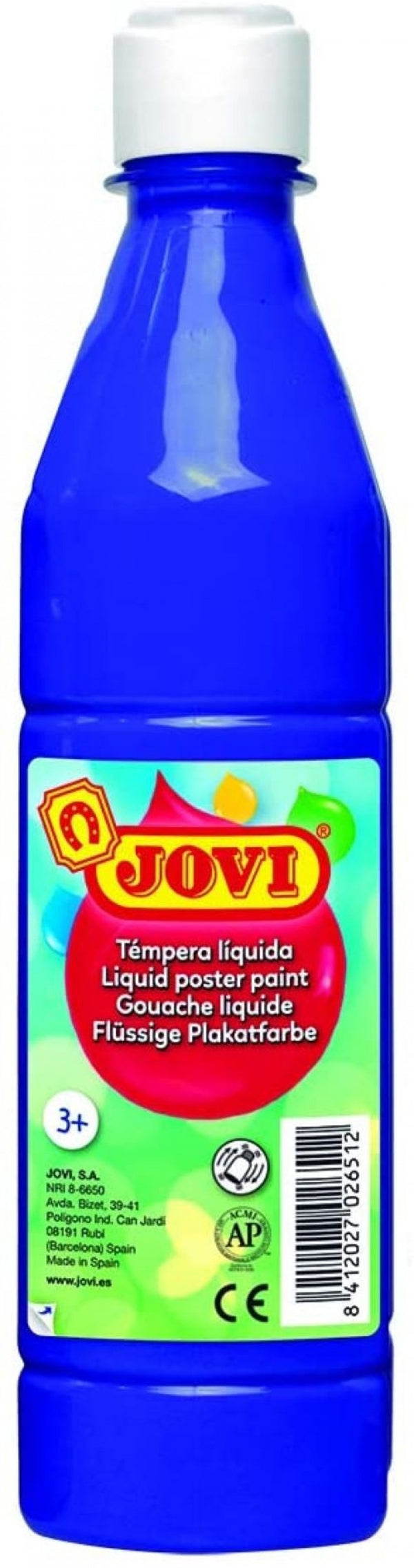 Bote tempera liquida jovi azul ultramar 500 ml