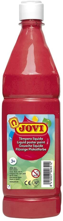 Bote tempera liquida jovi 1000ml bermellon