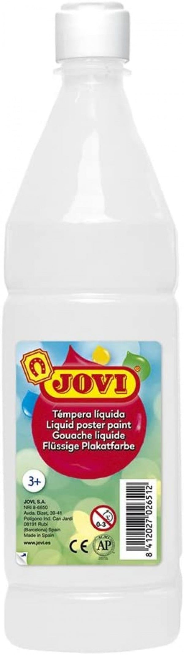 Bote tempera liquida jovi 1000ml blanco