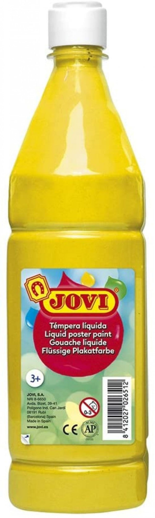 Bote tempera liquida jovi 1000ml amarillo