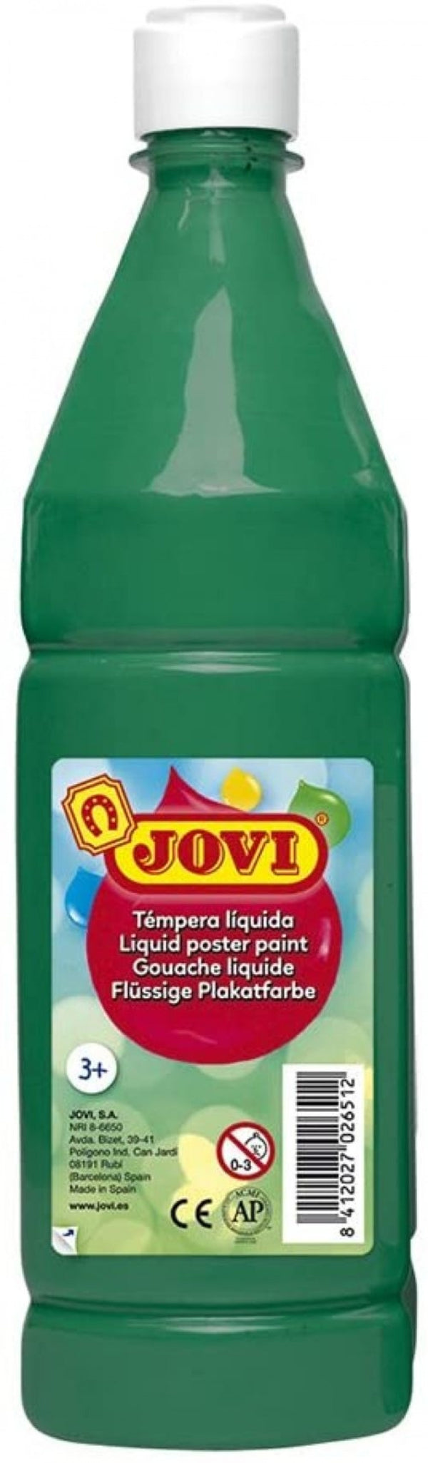 Bote tempera liquida jovi 1000ml verde oscuro