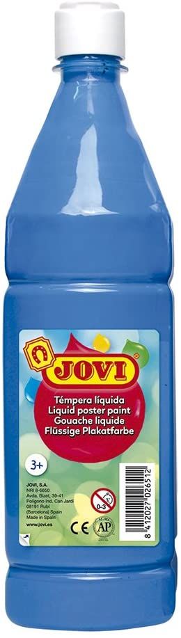 Bote tempera liquida jovi 1000ml azul cyan