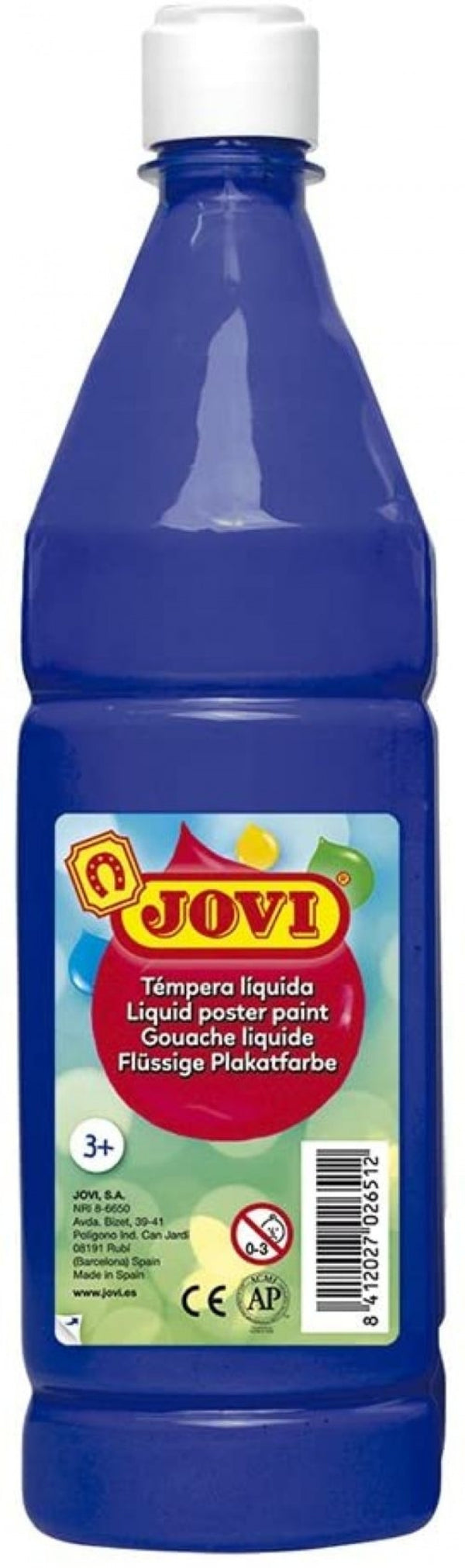 Bote tempera liquida jovi 1000ml azul oscuro