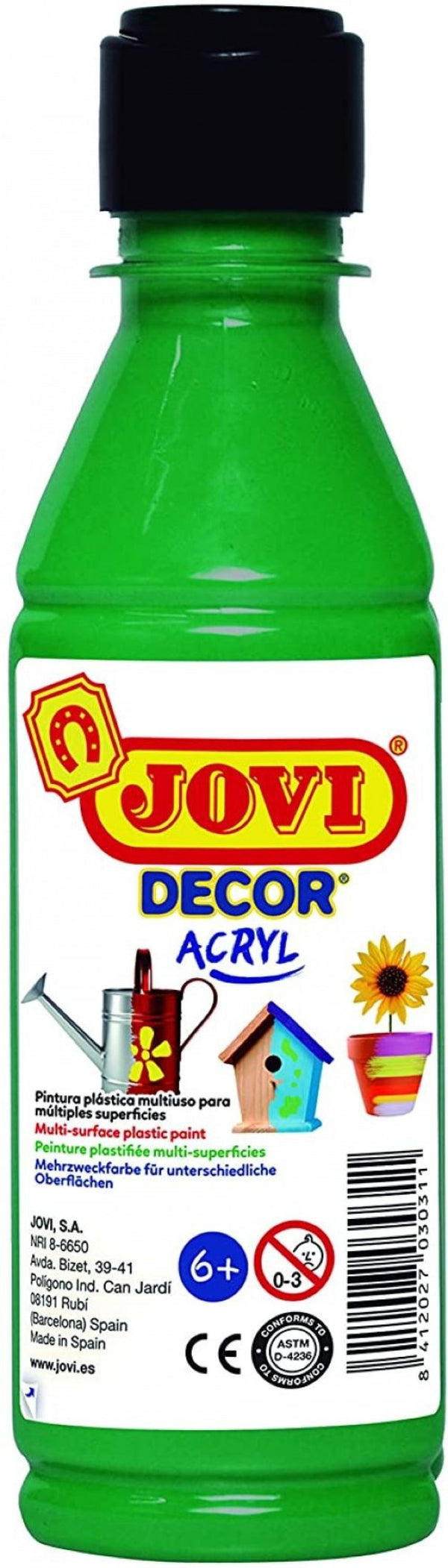 BOTE PINTURA JOVIDECOR ACRYL VERDE OSCURO 250ML