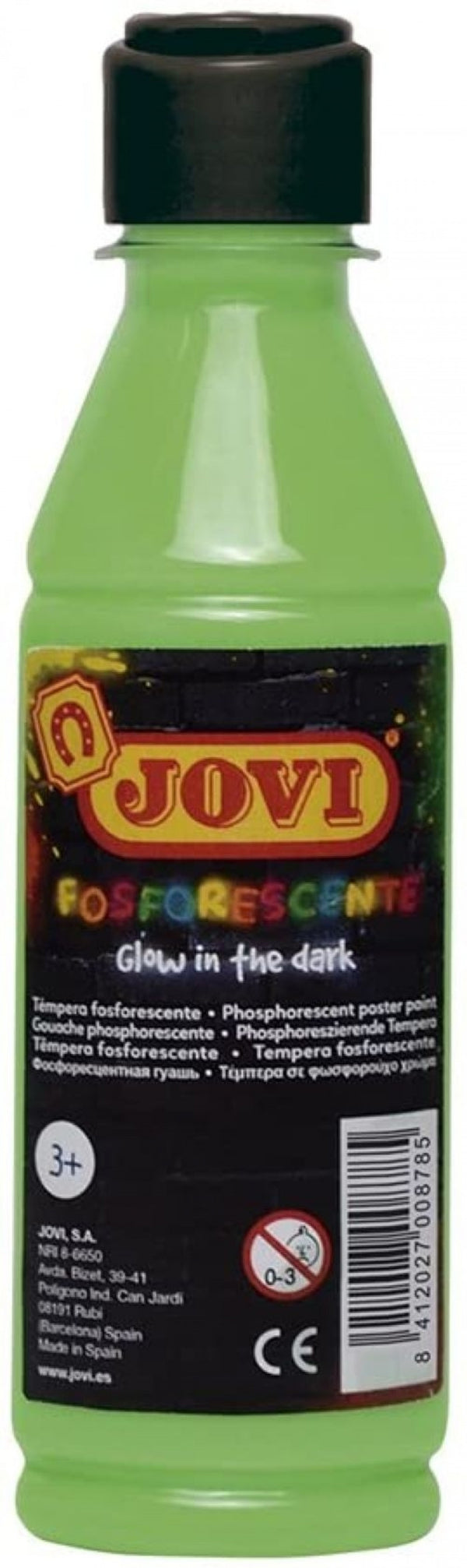 BOTELLA TEMPERA FOSFORESCENTE VERDE 250ML