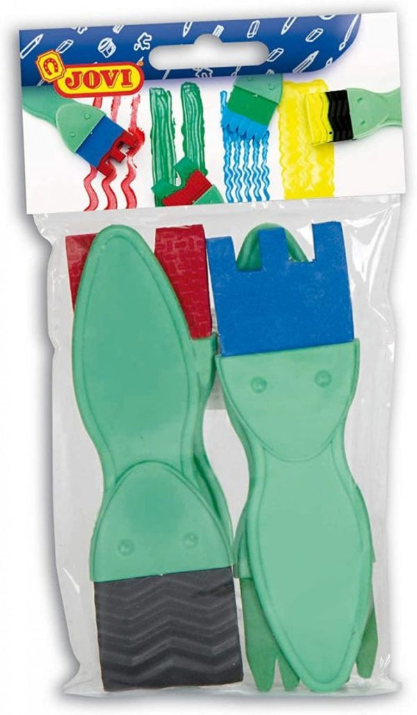 BOLSA COLGABLE 4 PINCEL FORMAS VARIADAS ESPUMA JOVI