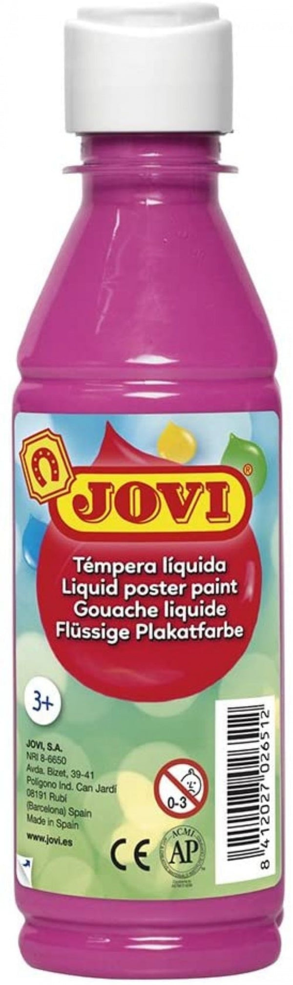 BOTE TEMPERA LIQUIDA JOVI 250ML MAGENTA