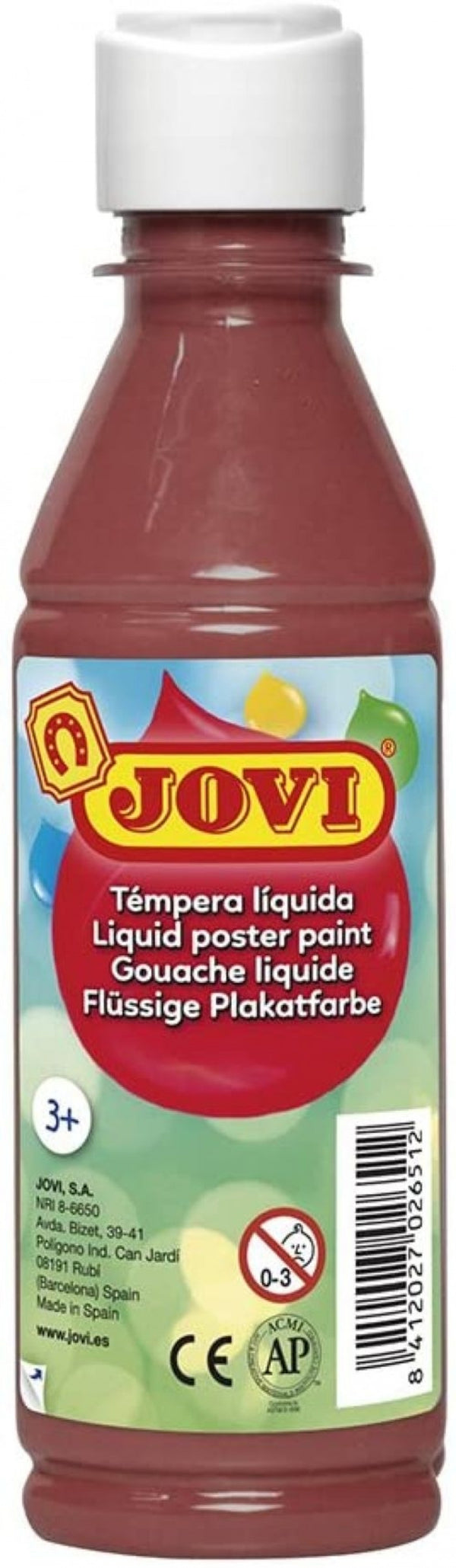 BOTE TEMPERA LIQUIDA JOVI 250ML MARRON