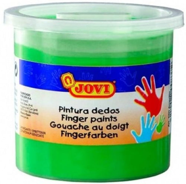 ESTUCHE 5 BOTES PINTURA DEDOS JOVI 125ML VERDE