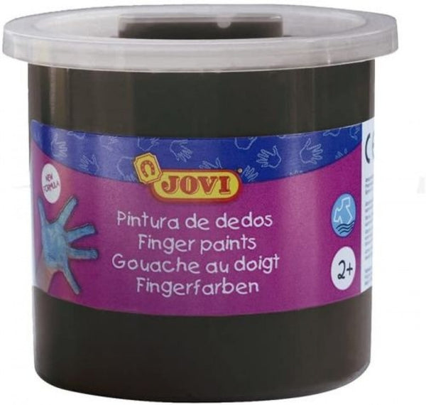 ESTUCHE 5 BOTES PINTURA DEDOS JOVI 125ML NEGRO