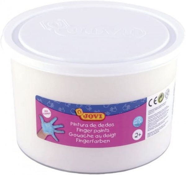 Bote pintura de dedos 500ml blanco