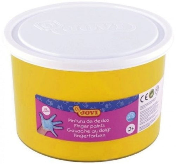 Bote pintura de dedos 500ml amarillo