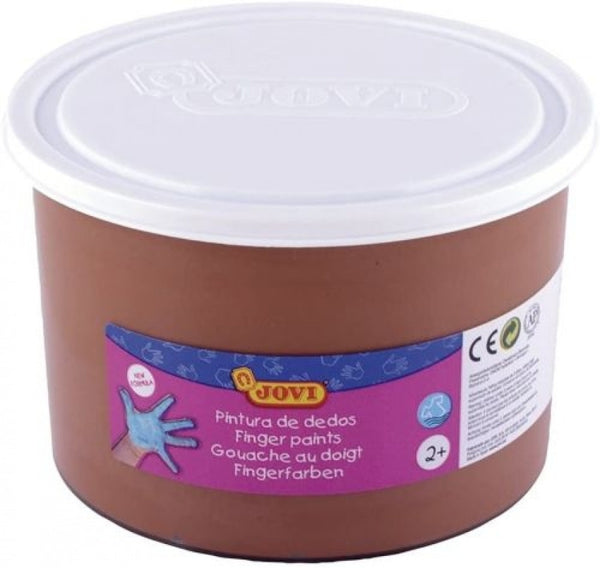 Bote pintura de dedos 500ml marron