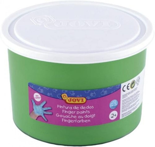 Bote pintura de dedos 500ml verde
