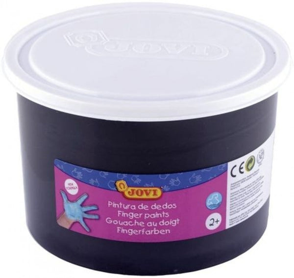 Bote pintura de dedos 500ml negro