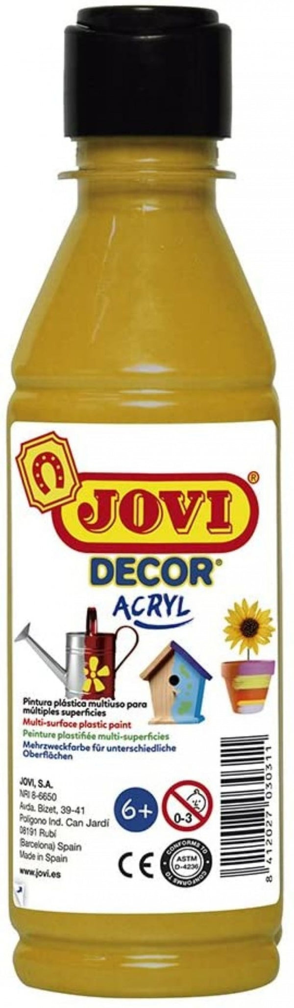 BOTE PINTURA JOVIDECOR ACRYL ORO 250ML