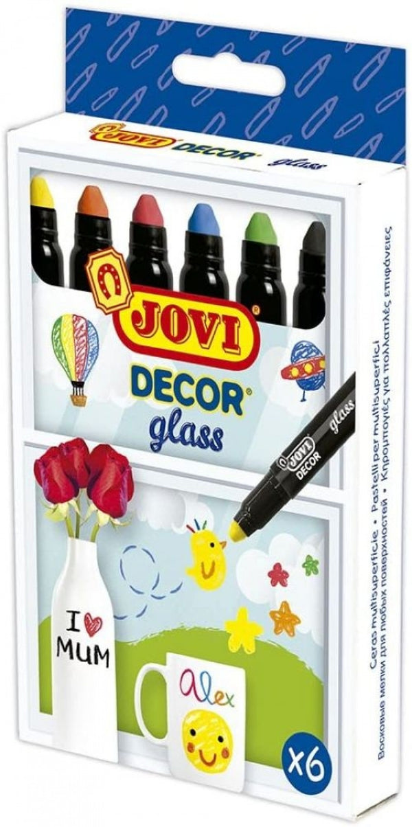 ESTUCHE 6 CERAS MULTIPLES SUPERFICIES DECOR GLASS JOVI