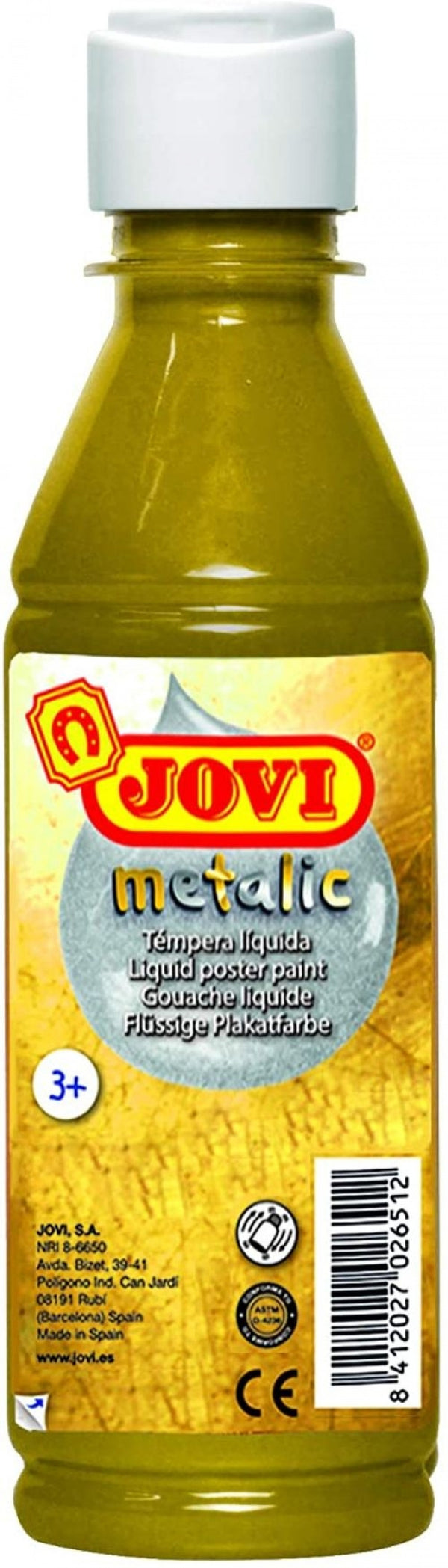 Bote tempera liquida jovi 250ml metalic oro